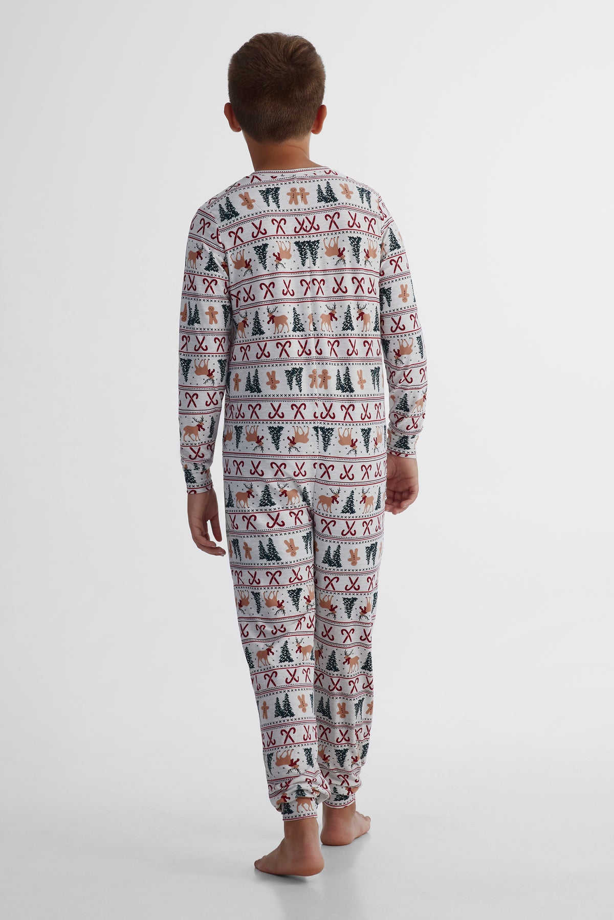 Pyjama une-pièce imprimé - Ado garçon && GRIS MIXTE