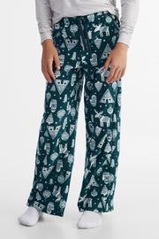Pantalon imprimé - Ado fille && VERT/MULTI