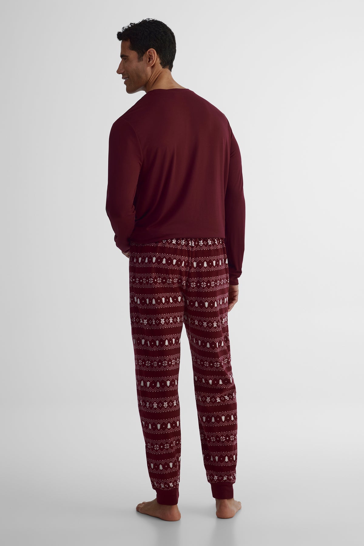Pantalon côtelé - Homme && BOURGOGNE MULTI