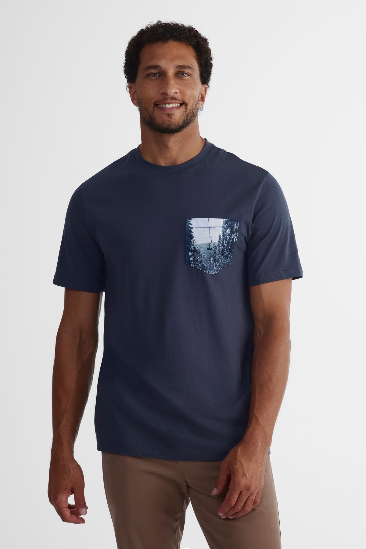 T-shirt imprimé 2/30$ - Homme && BLEU