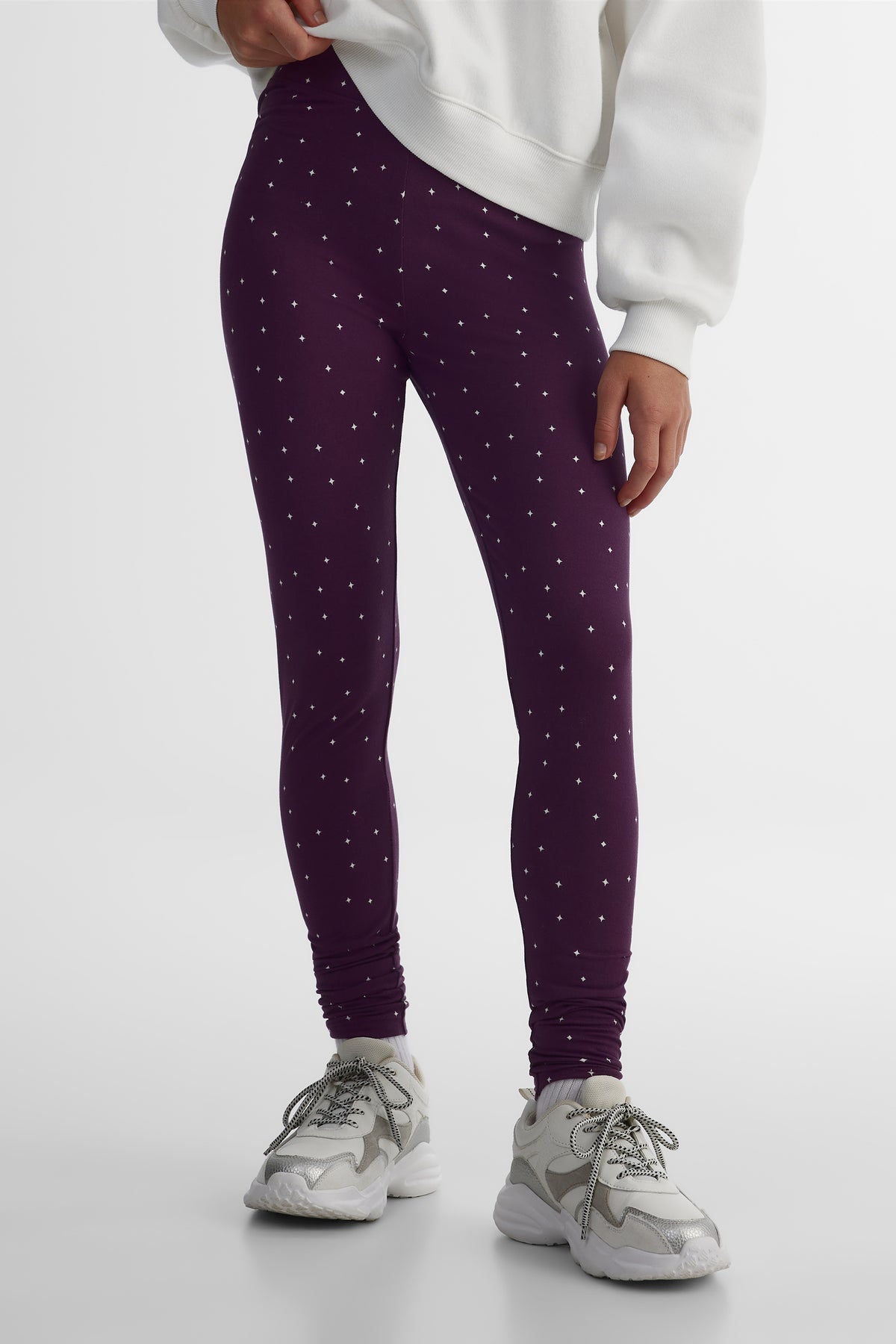 Legging extensible 2/25$ - Ado fille && ROUGE VIN