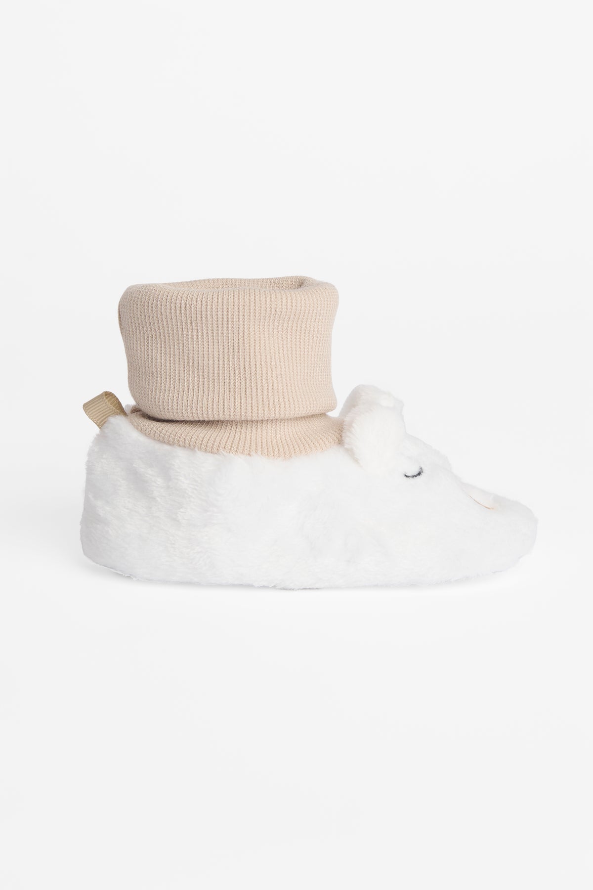 Pantoufles bottillons côtelée - Bébé fille && BEIGE/MULTI