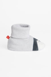Pantoufles côtelée - Bébé garçon && GRIS PALE