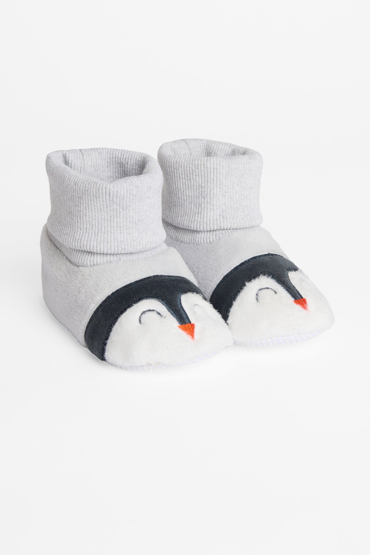 Pantoufles côtelée - Bébé garçon && GRIS PALE