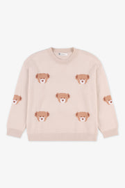 Chandail en tricot - Bébé fille && BLANC CASSÉ/MULTI