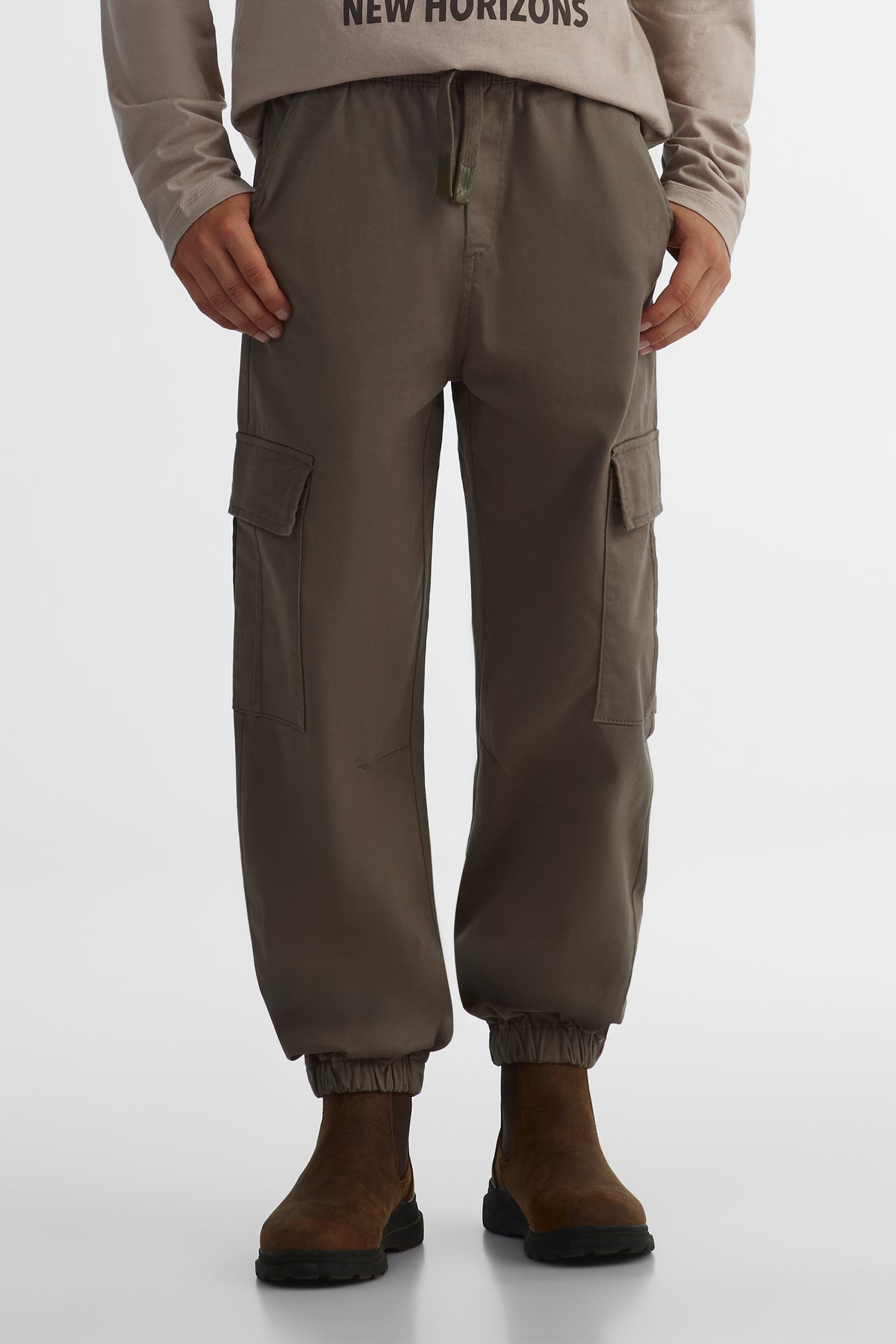 Pantalon extensible - Ado garçon && KAKI
