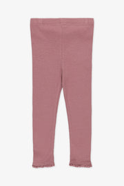Legging côtelé - Bébé fille && VIEUX ROSE
