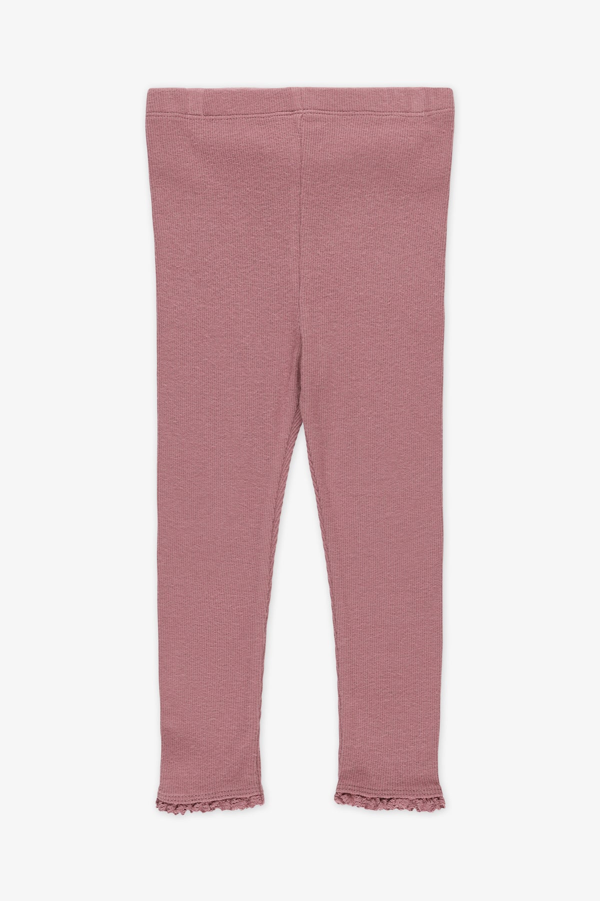 Legging côtelé - Bébé fille && VIEUX ROSE