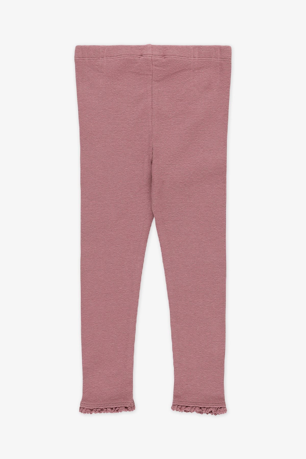 Legging côtelé - Bébé fille && VIEUX ROSE