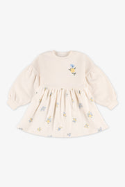 Robe côtelée - Bébé fille && BLANC CASSÉ