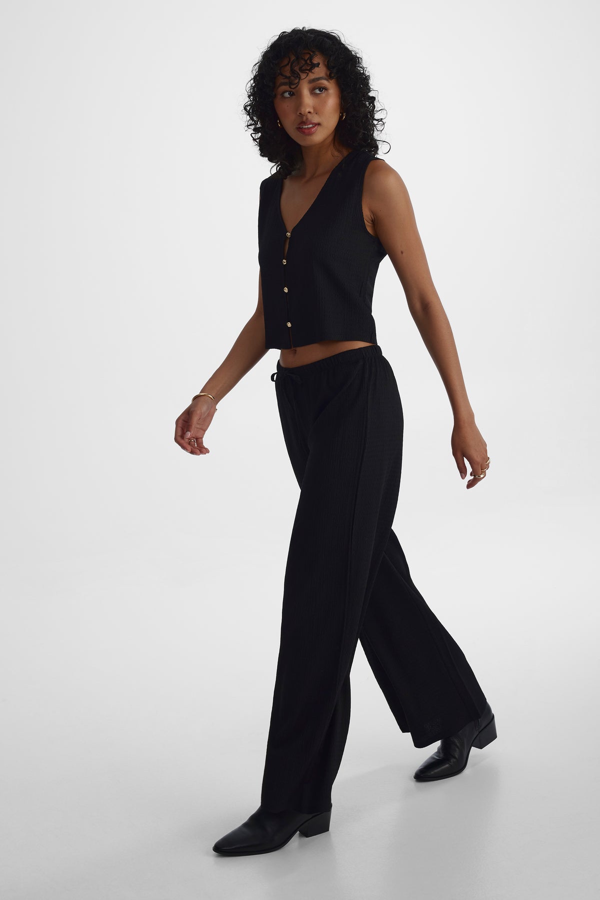 Pantalon extensible - Femme && NOIR