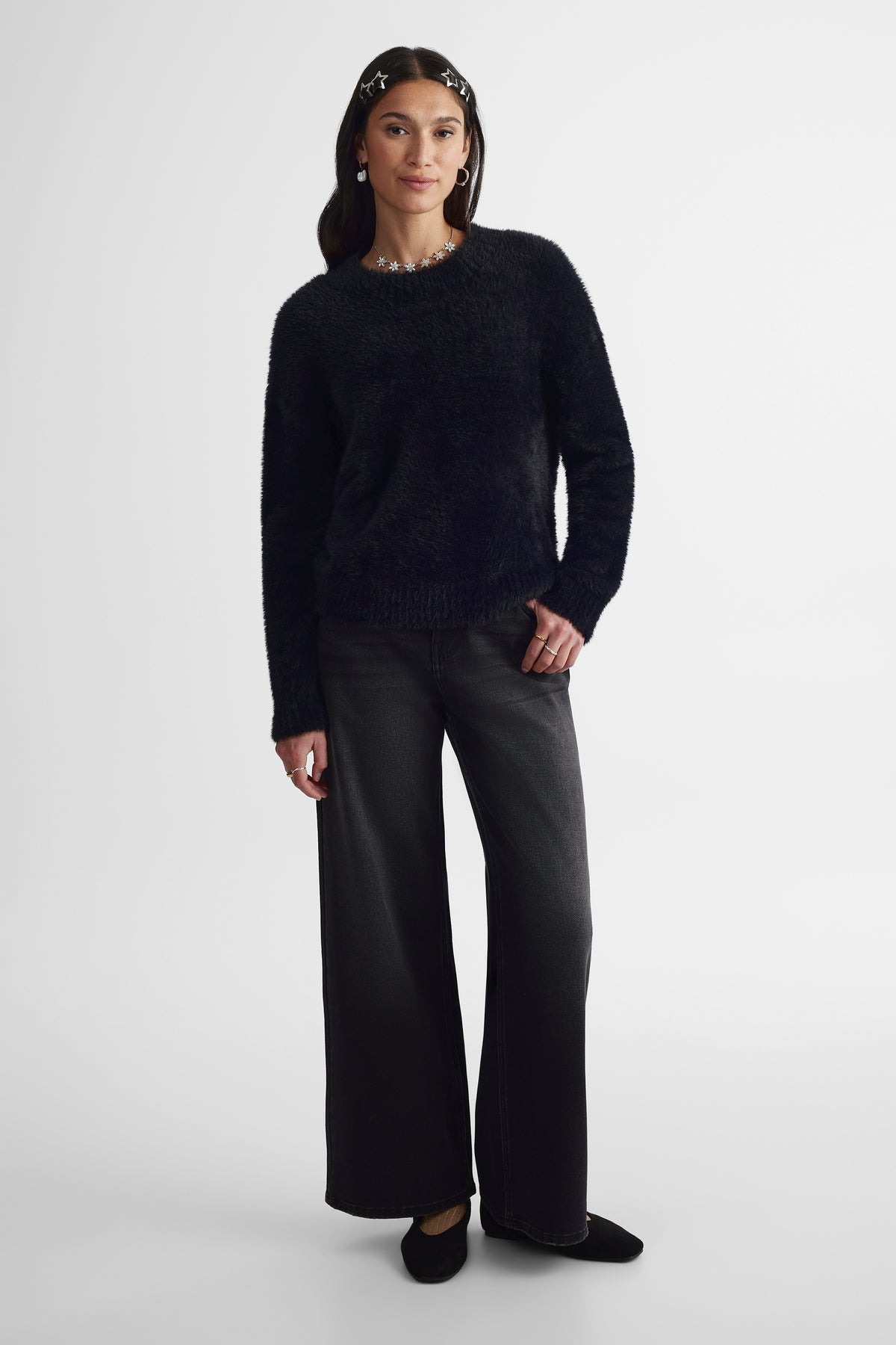 Chandail en tricot - Femme && NOIR
