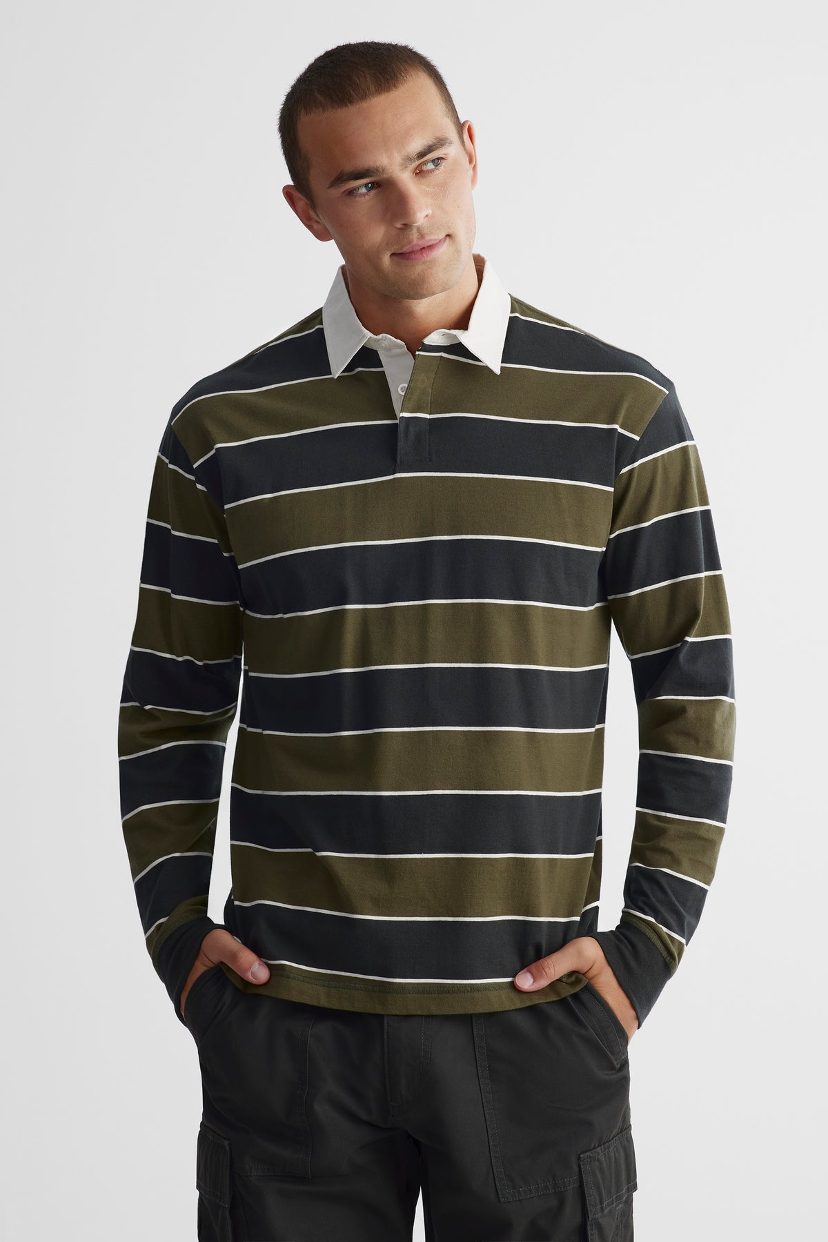 Polo - Homme && VERT/MULTI