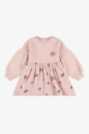 Robe côtelée - Enfant fille && ROSE