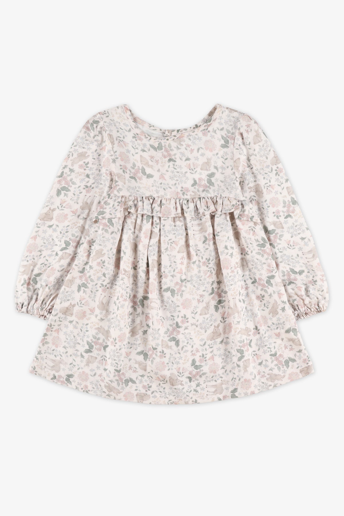 Robe - Enfant fille && BLANC CASSÉ/MULTI