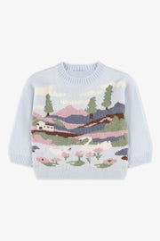 Chandail en tricot - Enfant fille && BLEU