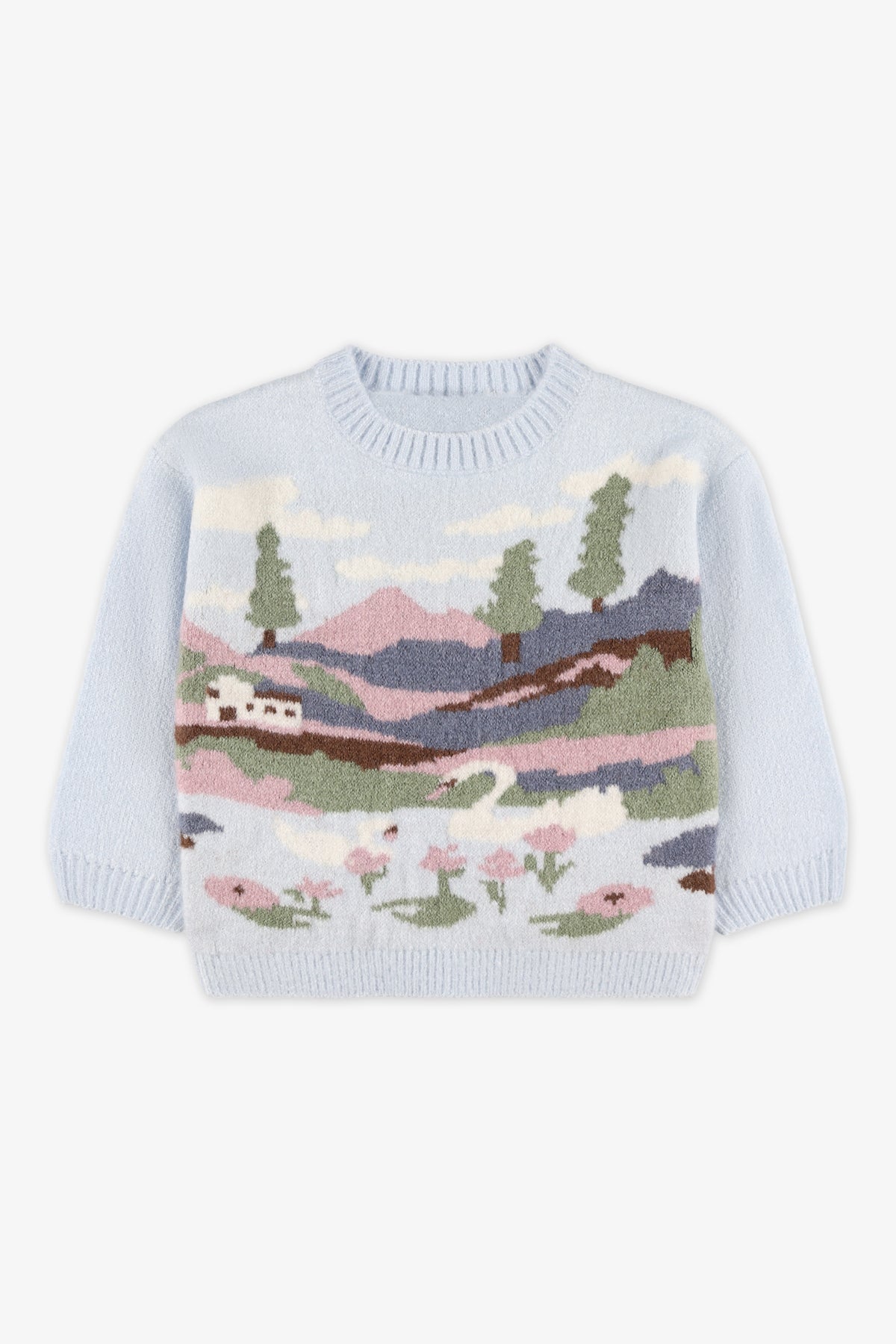 Chandail en tricot - Enfant fille && BLEU