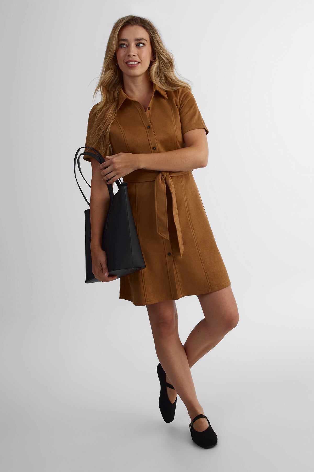 Robe extensible - Femme && BRONZÉ