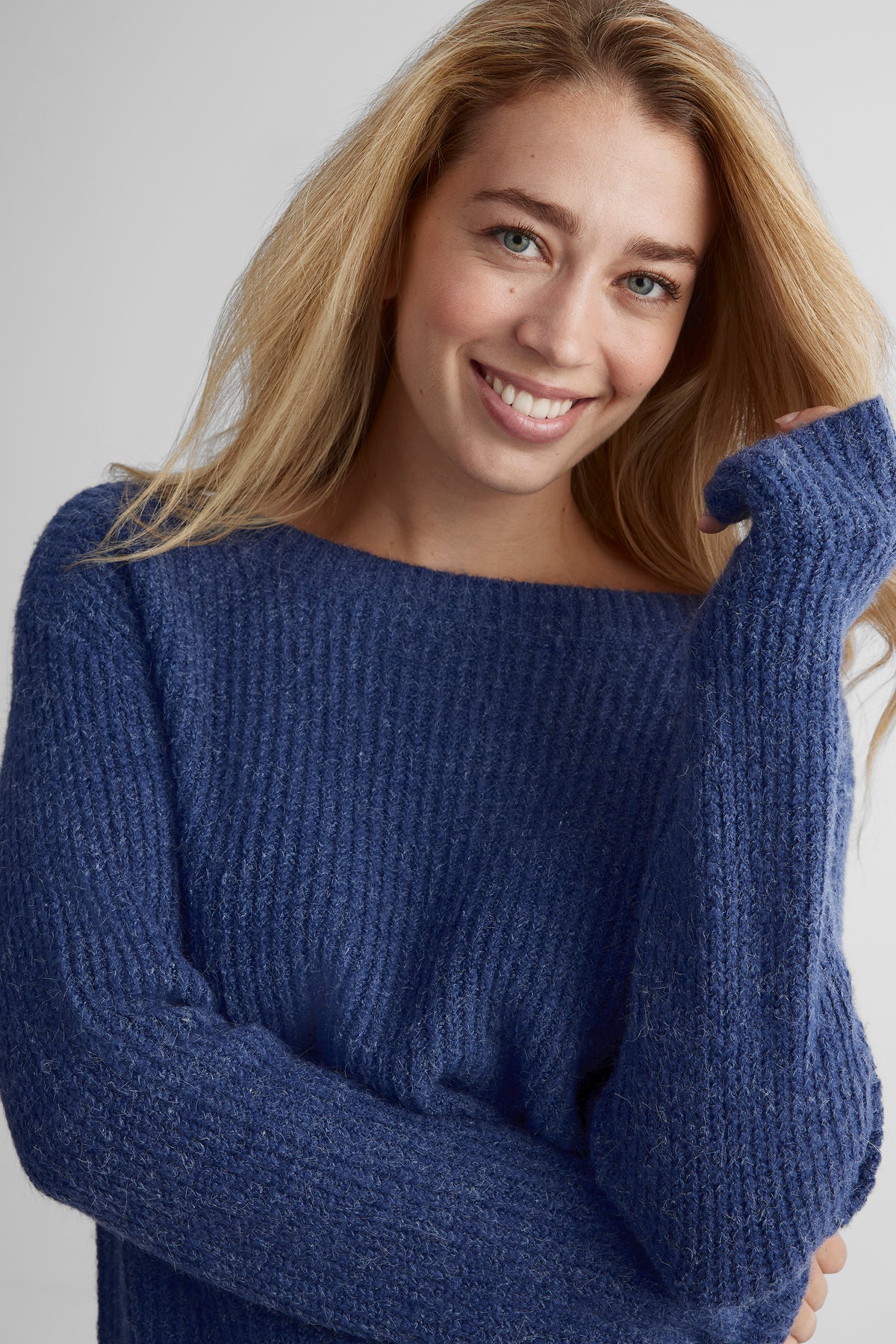 Chandail en tricot extensible - Femme && INDIGO