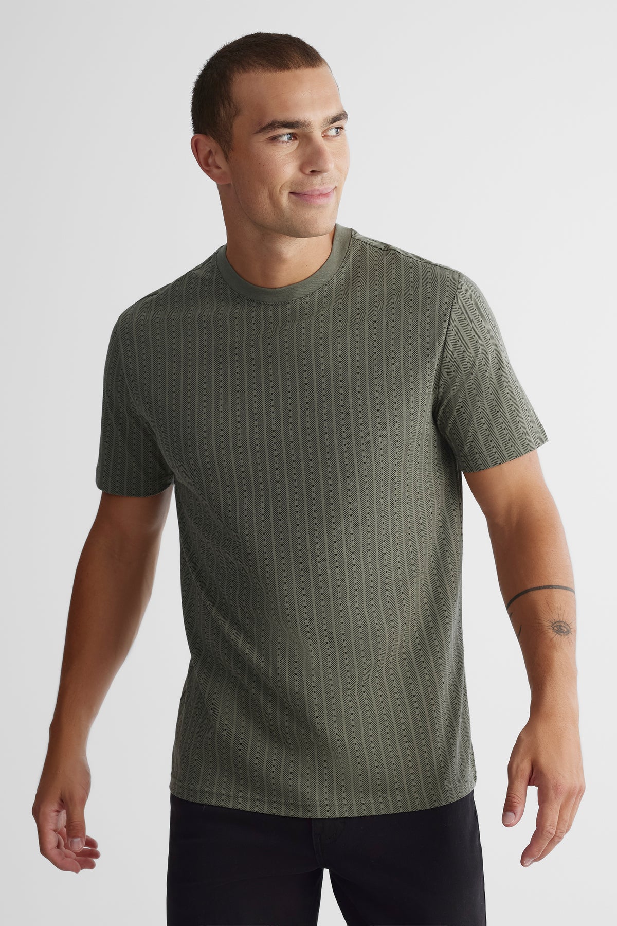 T-shirt 2/30$ - Homme && VERT MULTI