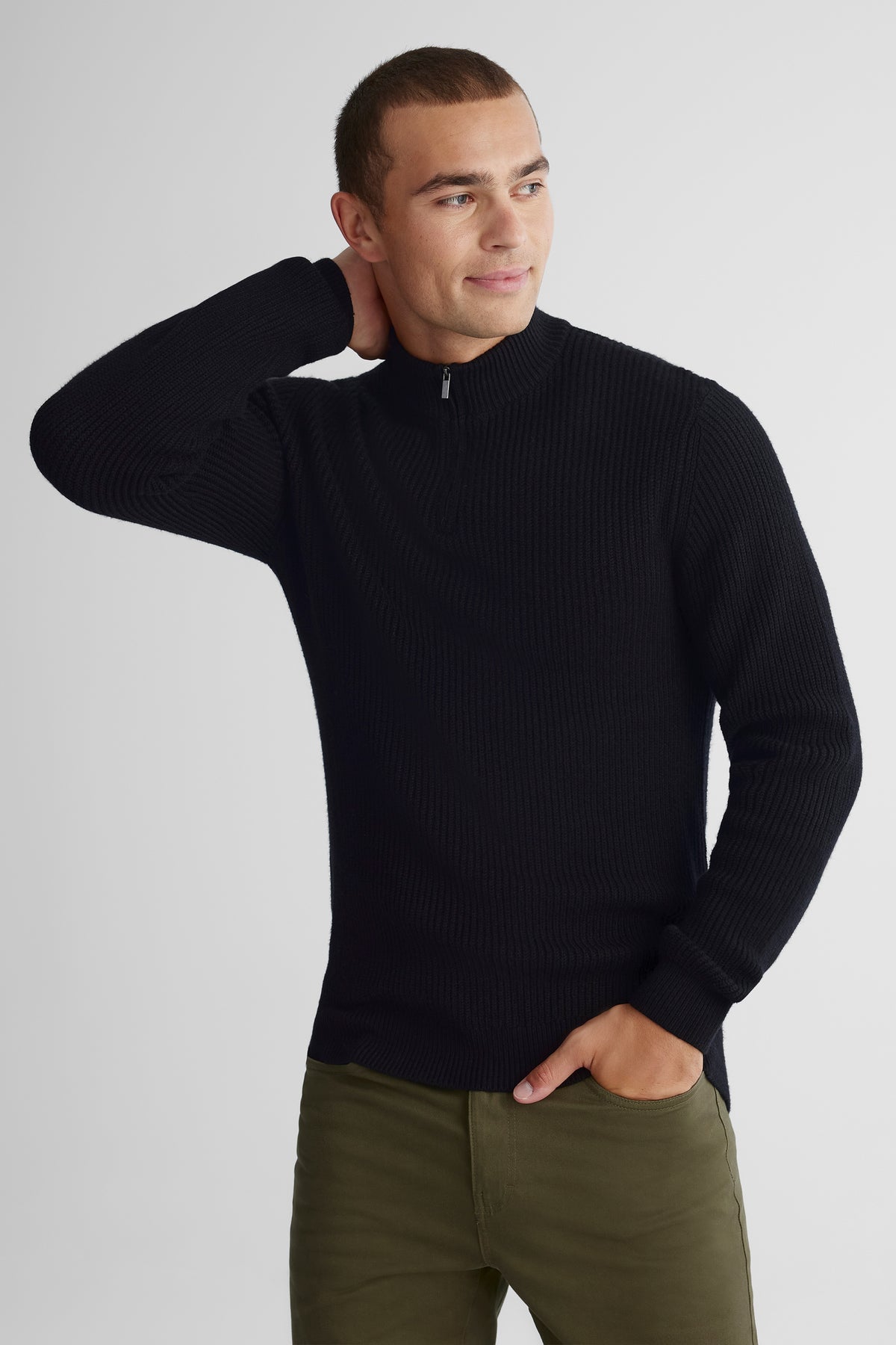 Chandail en tricot - Homme && NOIR