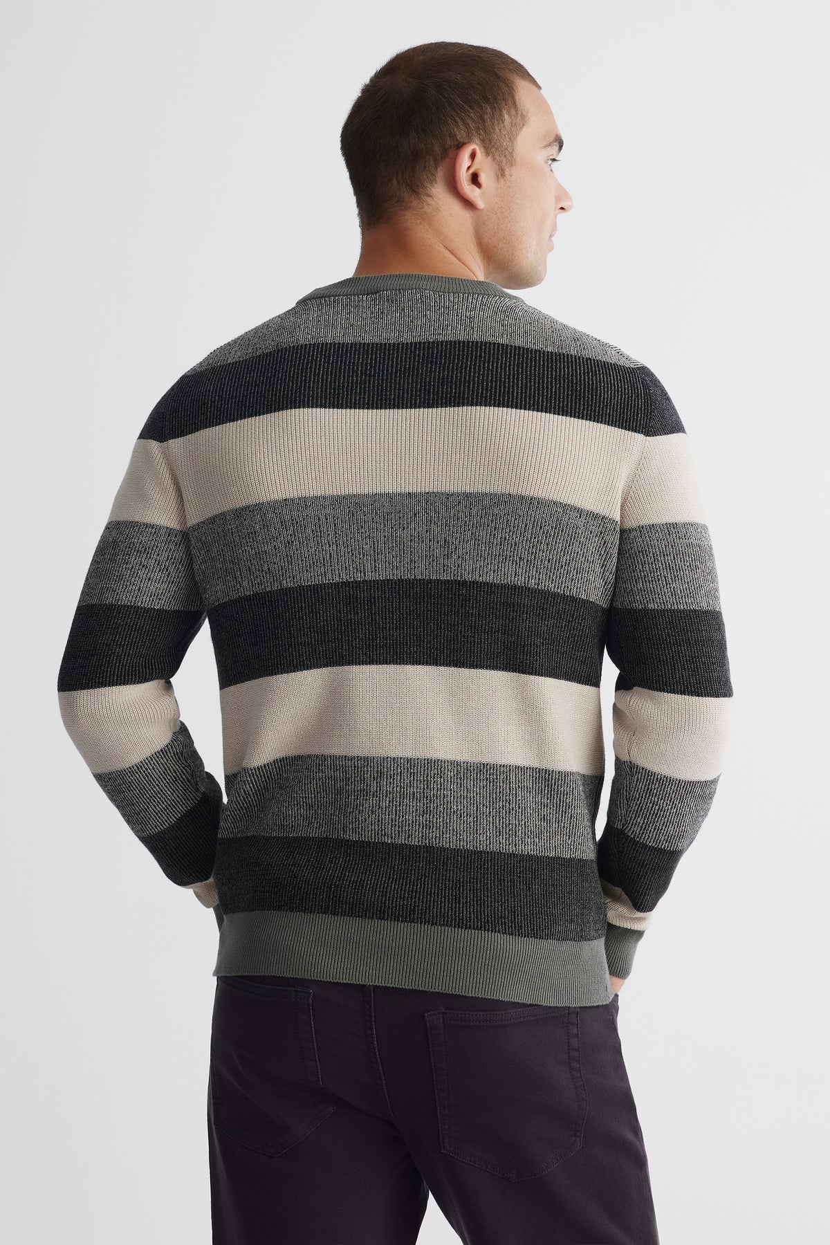 Chandail en tricot - Homme && GRIS MULTI