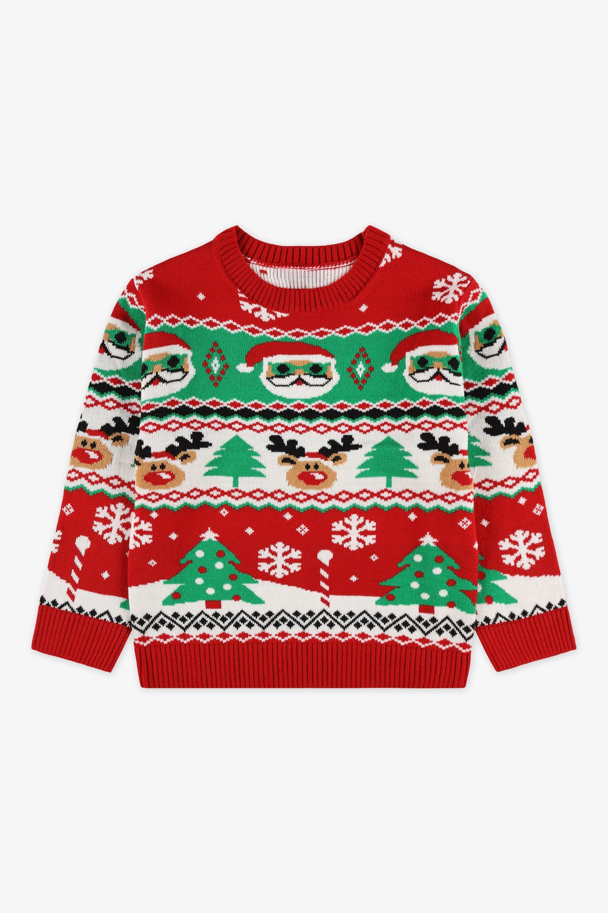 Chandail en tricot - Enfant garçon && ROUGE