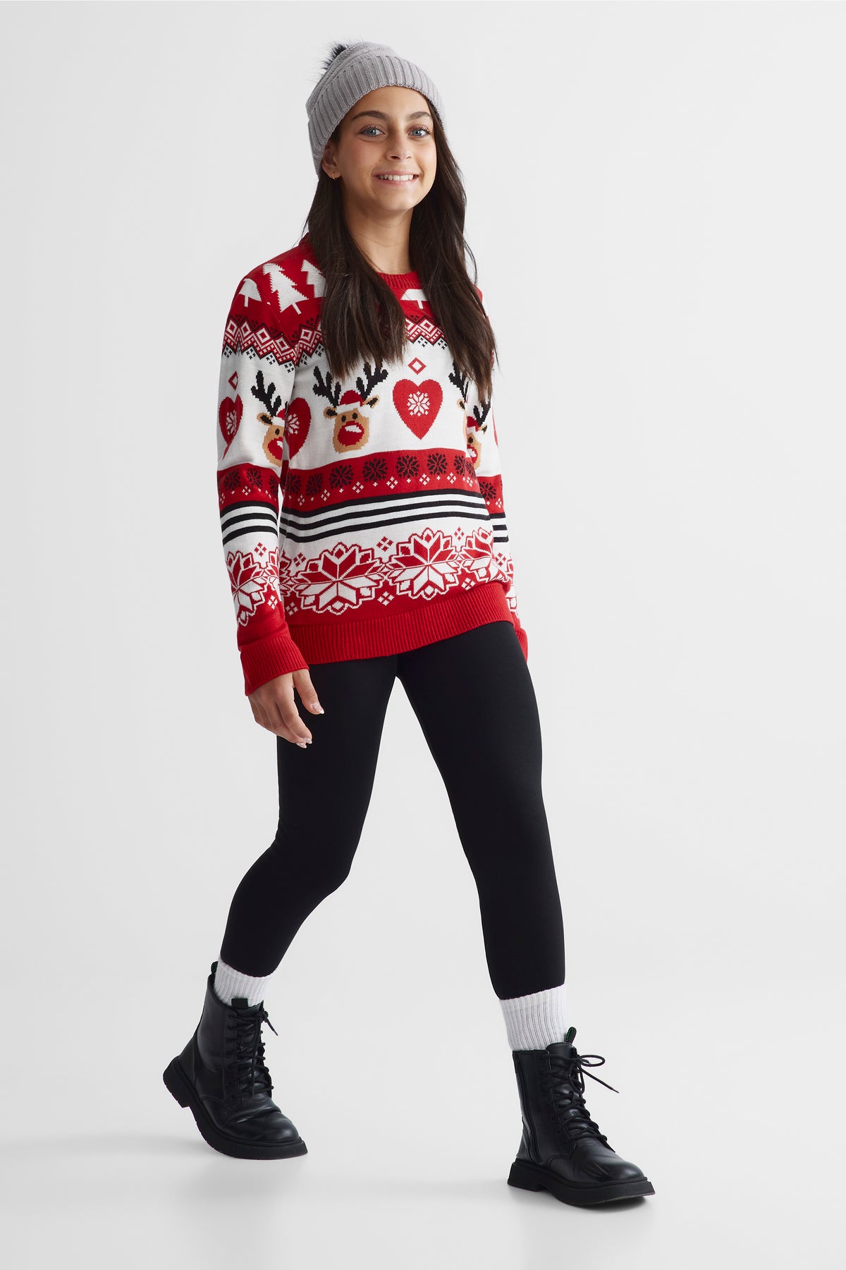 Chandail en tricot - Ado fille && BLANC