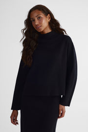 Chandail en tricot confortable - Femme && NOIR