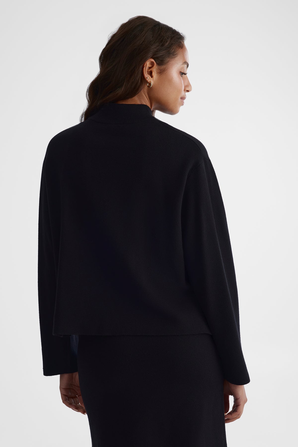 Chandail en tricot confortable - Femme && NOIR