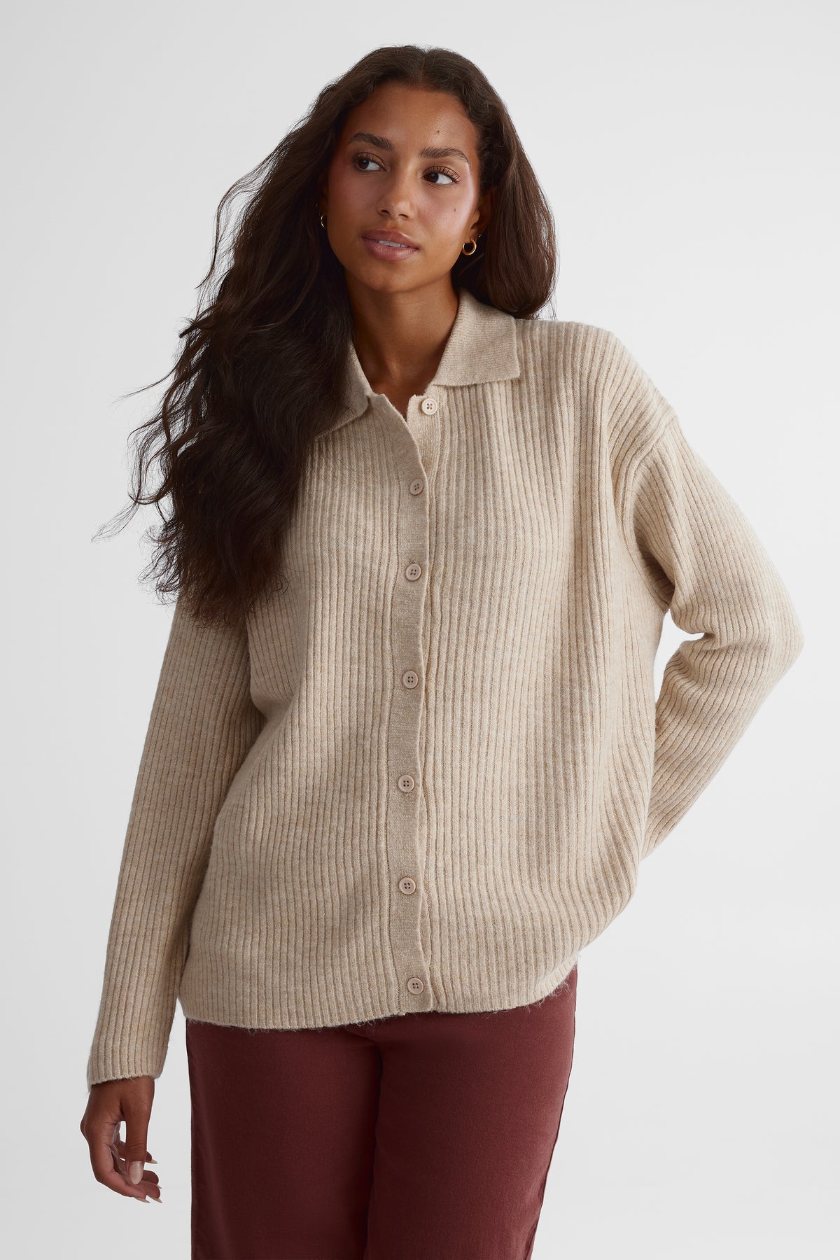 Cardigan câlin - Femme && OATMEAL
