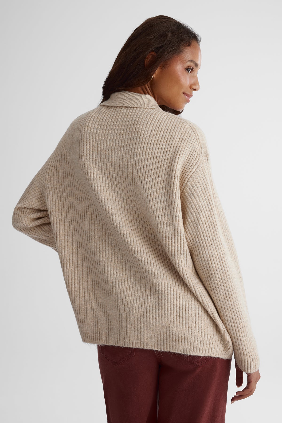 Cardigan câlin - Femme && OATMEAL