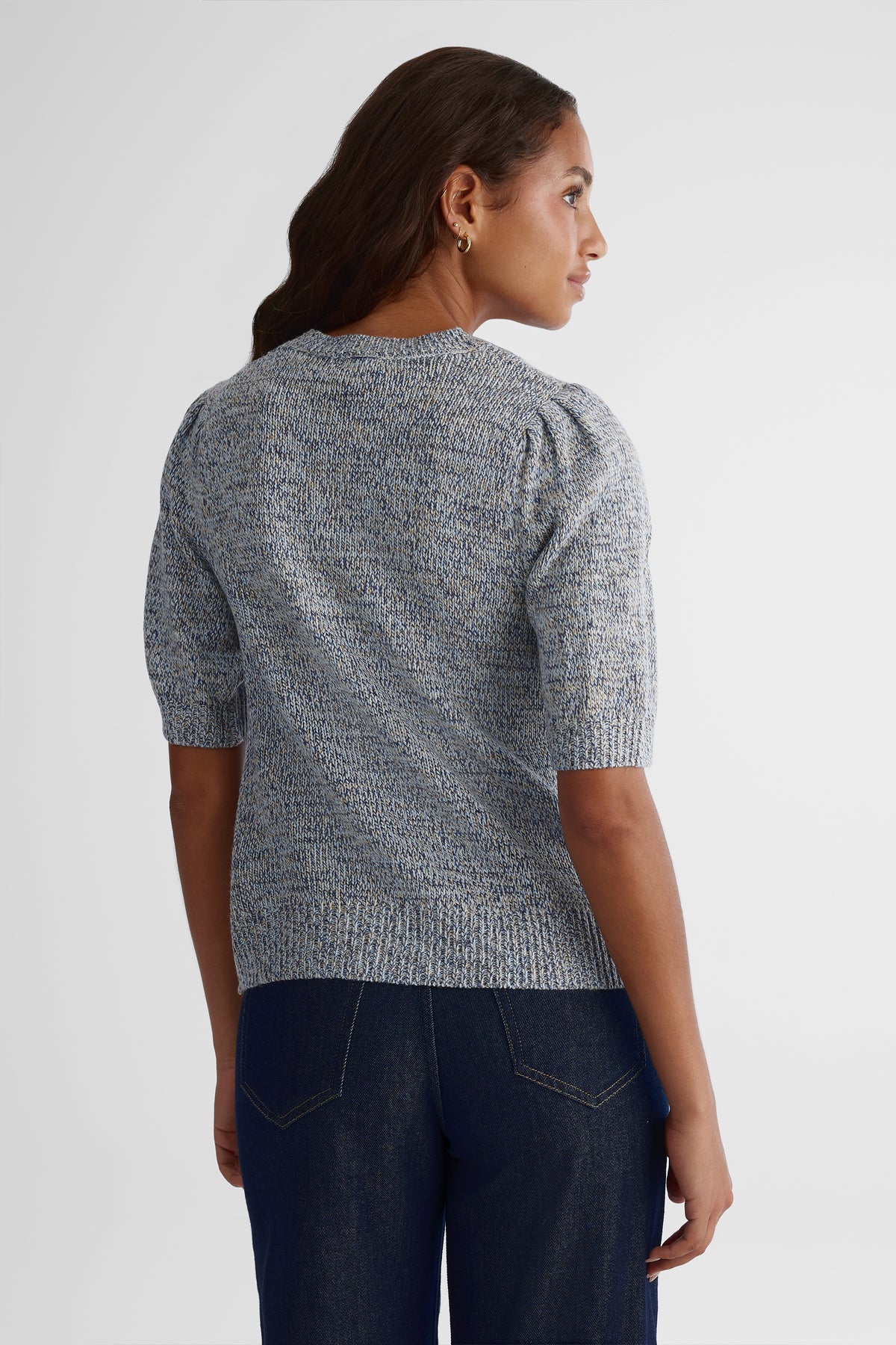 Chandail en tricot confortable - Femme && MARIN/MULTI