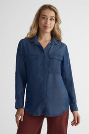 Chemisier à manches longues - Femme && DENIM