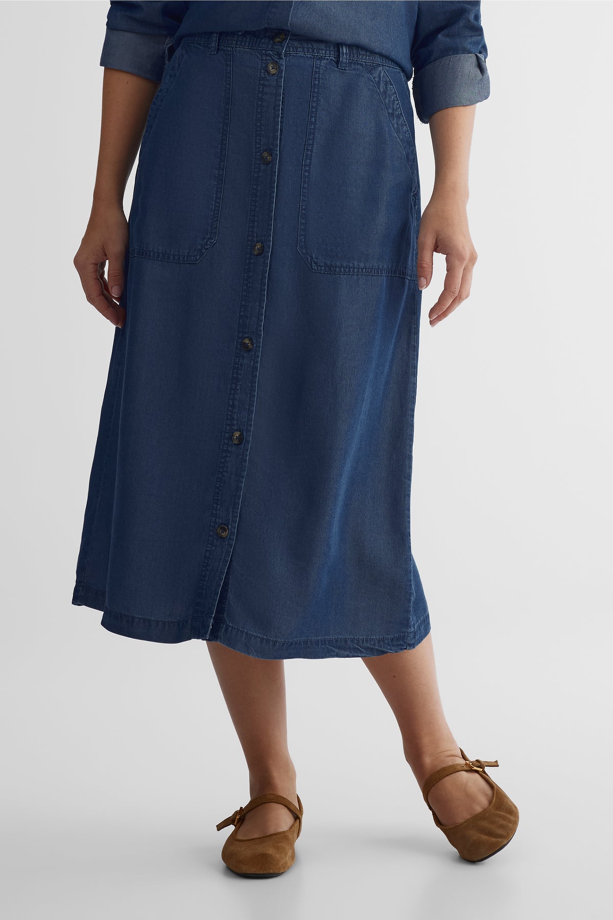 Jupe confortable - Femme && DENIM