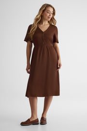 Robe confortable - Femme && BRUN