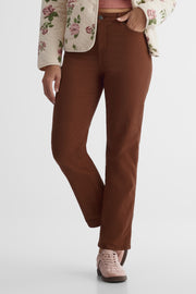 Jeans extensible - Femme && BRUN