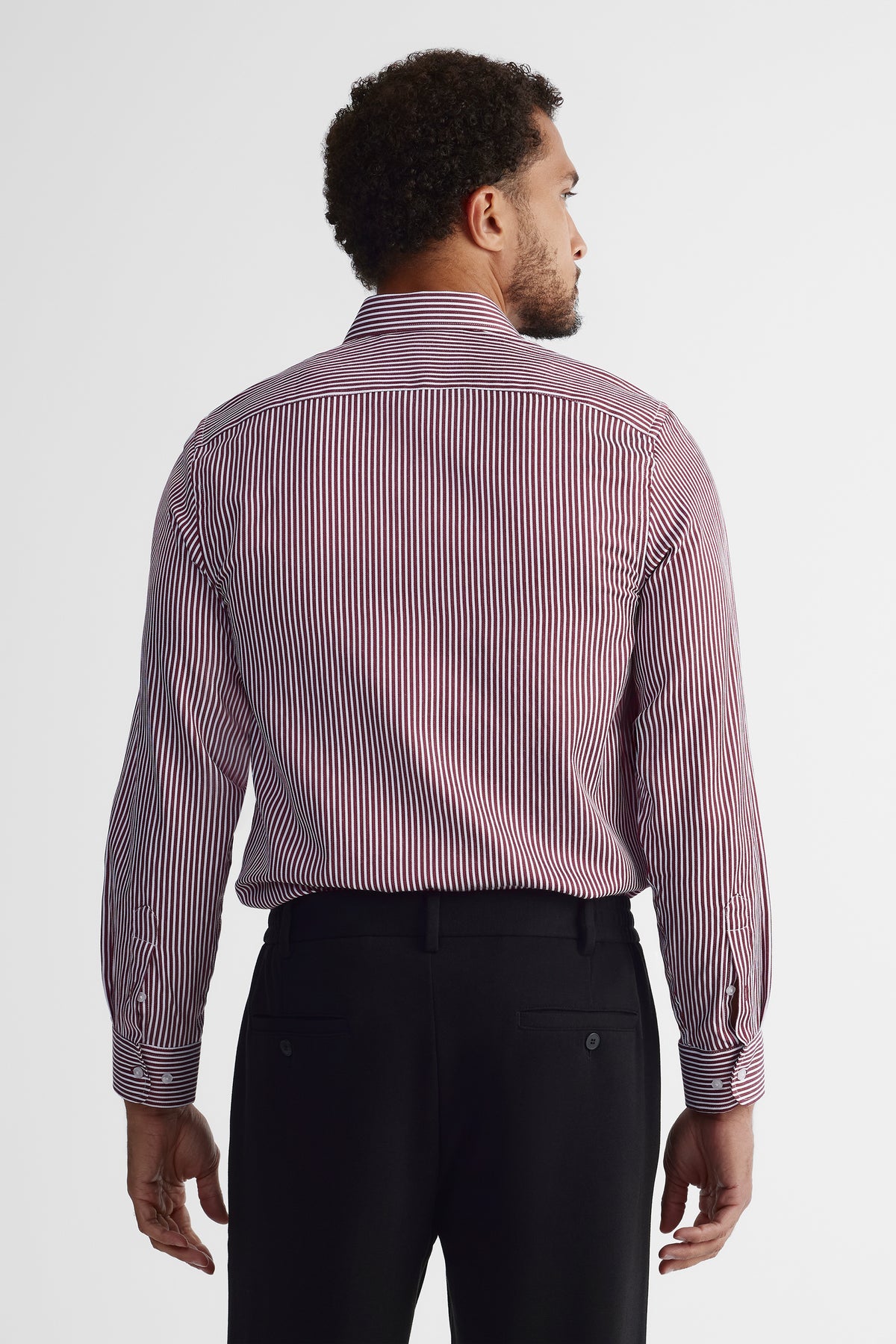 Chemise à manches longues - Homme && BOURGOGNE MULTI