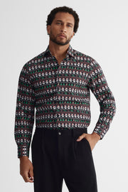 Chemise imprimée - Homme && NOIR/MULTI