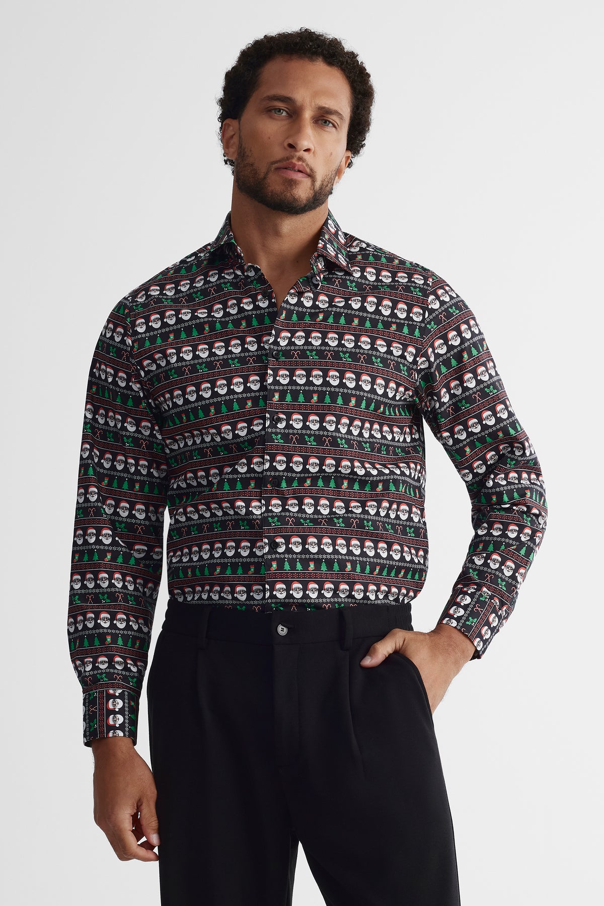 Chemise imprimée - Homme && NOIR/MULTI