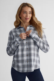 Chemisier à manches longues - Femme && GRIS MULTI