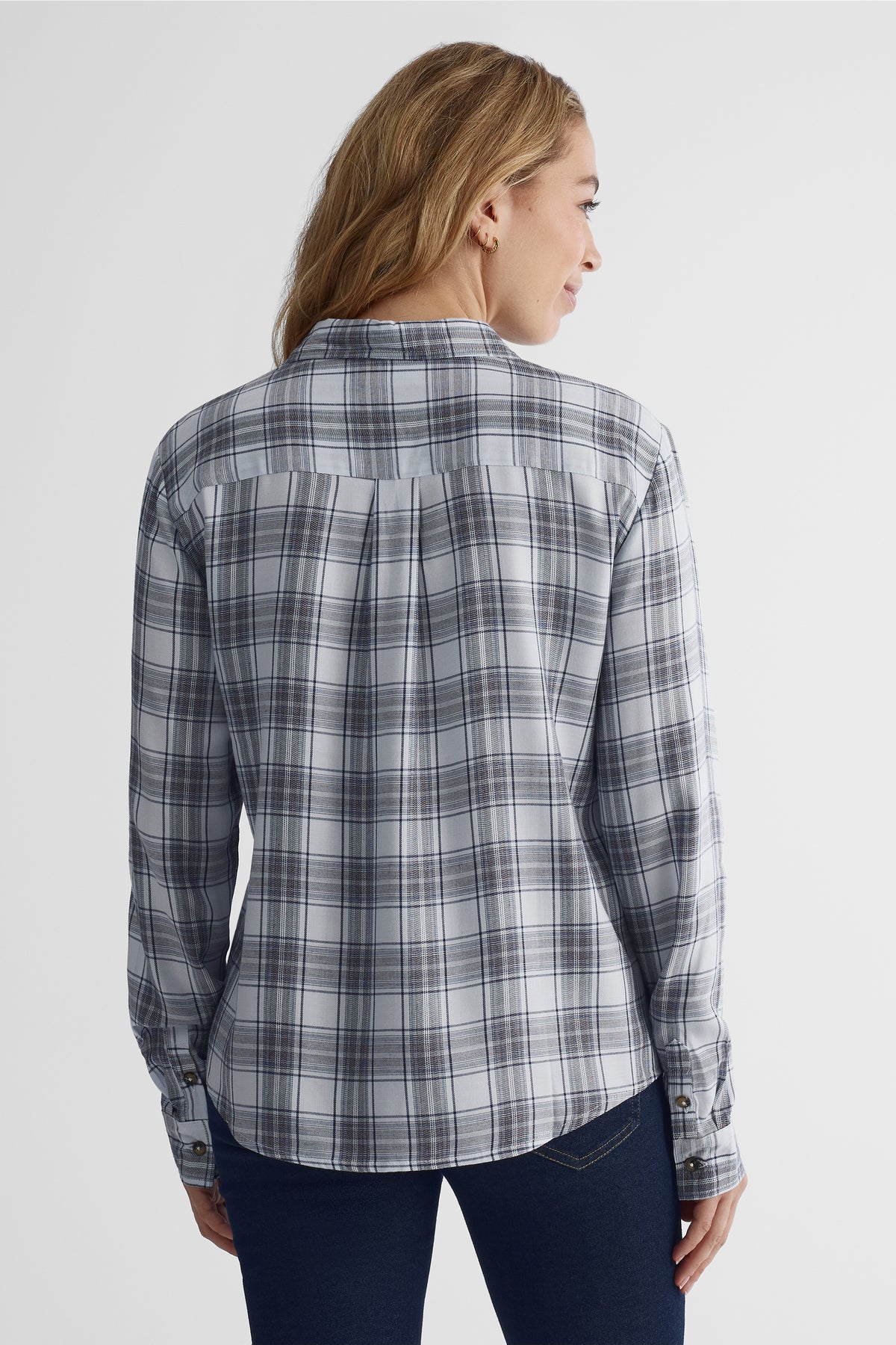 Chemisier à manches longues - Femme && GRIS MULTI