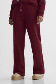 Pantalon douillet - Femme && ROUGE VIN