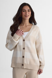 Cardigan - Femme && BLANC CASSÉ/MULTI