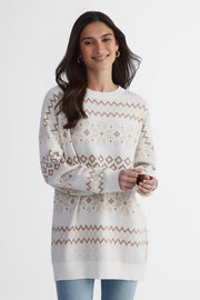Chandail en tricot - Femme && BLANC CASSÉ/MULTI