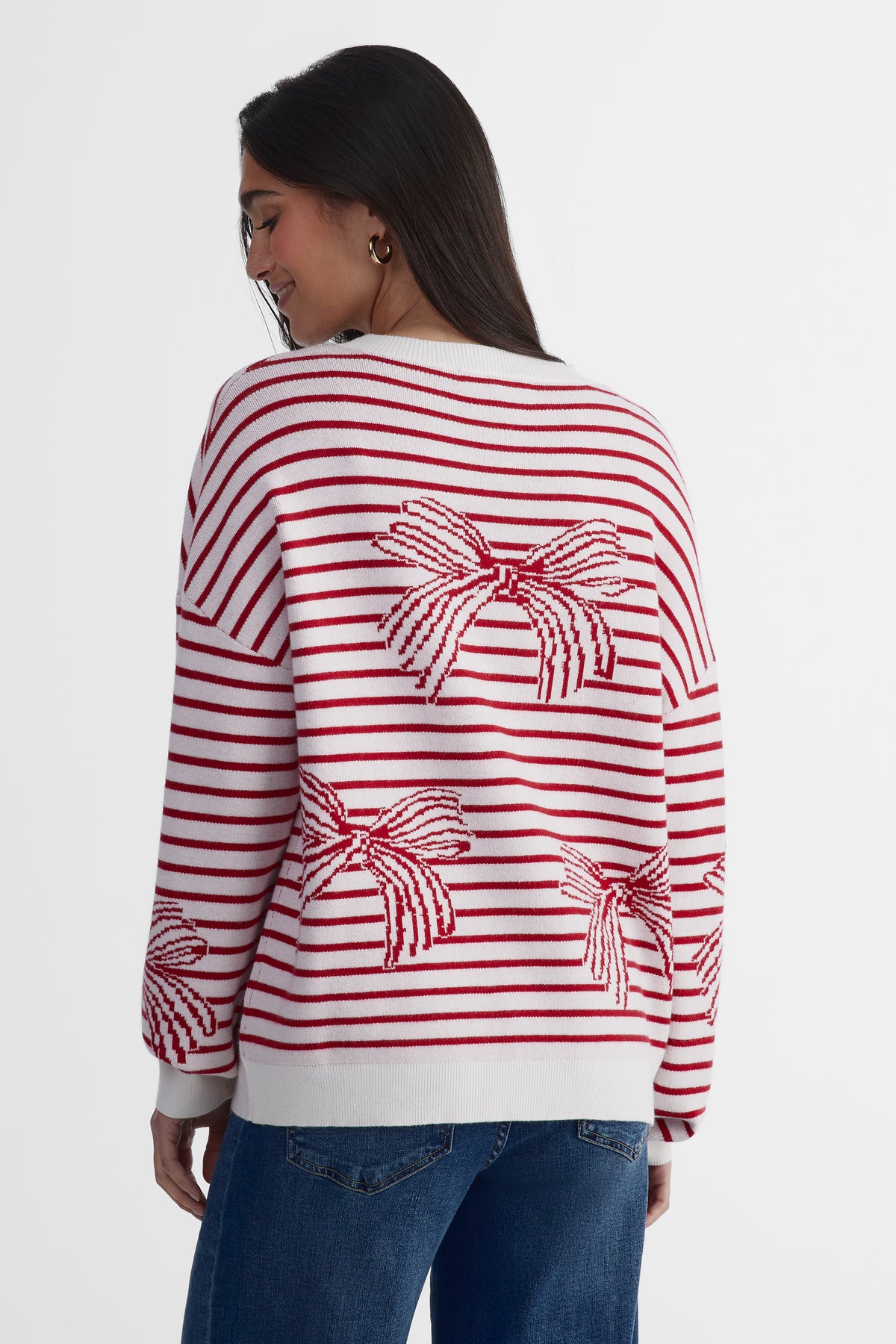 Chandail en tricot - Femme && ROUGE/MULTI