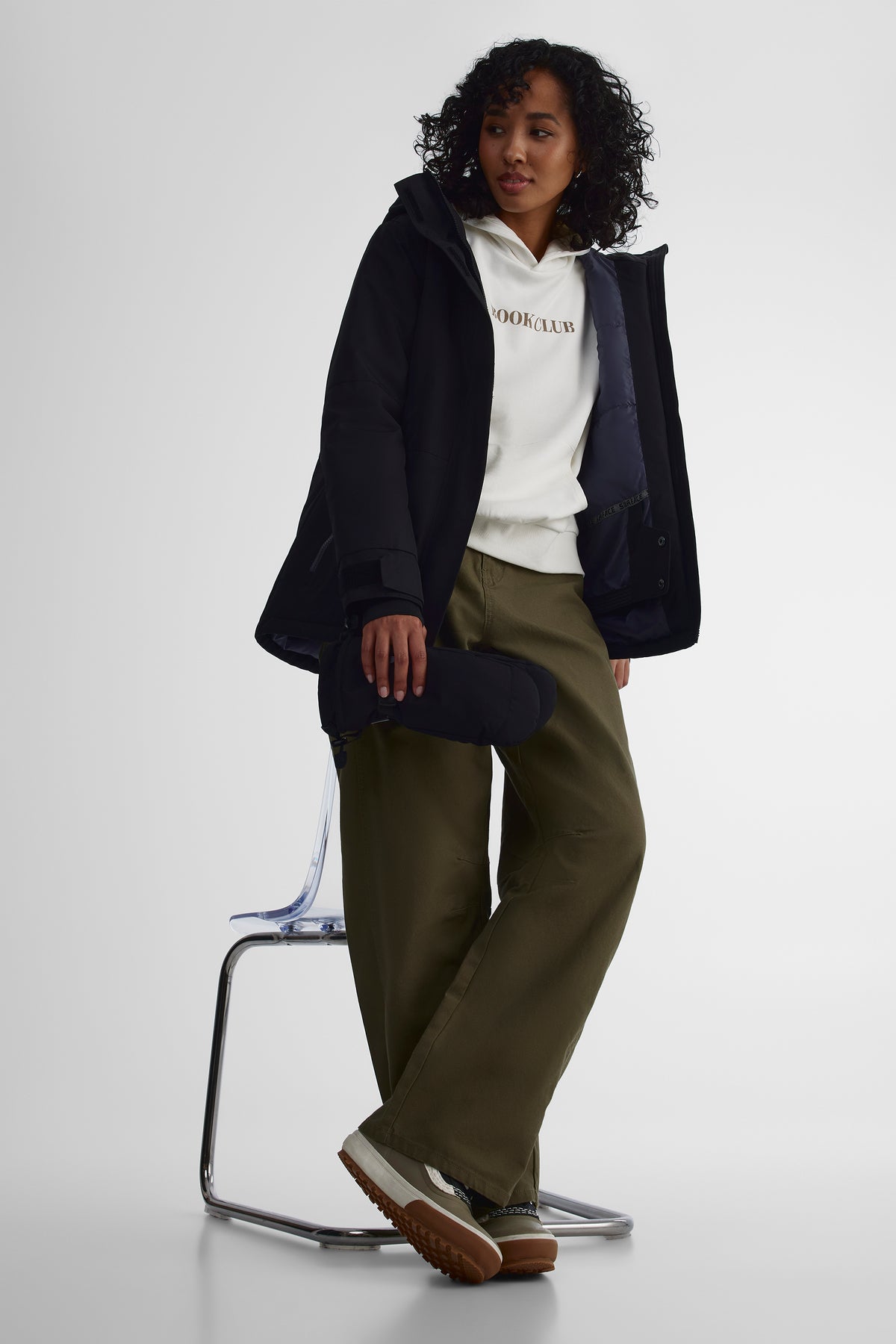 Manteau confortable - Femme && NOIR