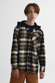Chemise à manches longues - Ado garçon && NOIR/MULTI