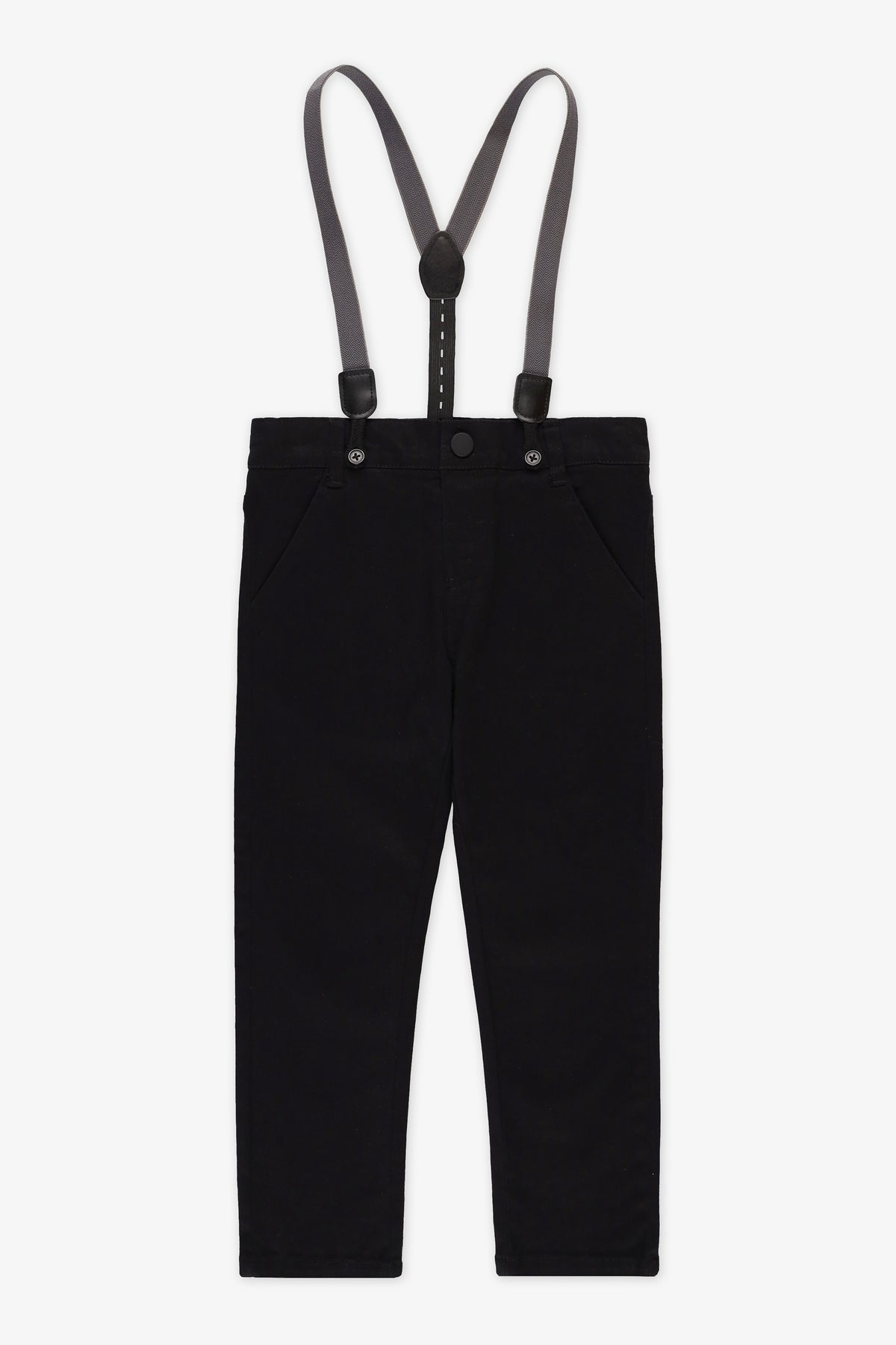 Pantalon extensible - Enfant garçon && NOIR