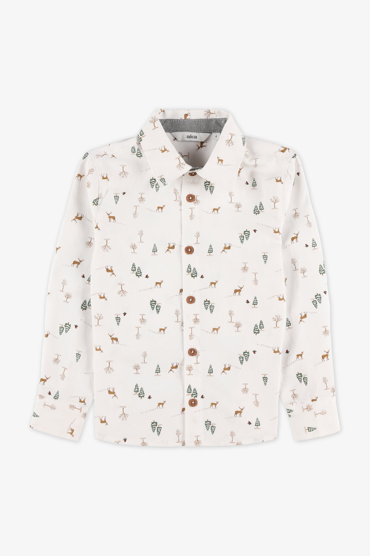 Chemise à manches longues - Enfant garçon && BEIGE/MULTI